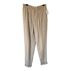 Apart Made In USA Pants Womens Sz 14 Brown Dress Straight Leg Wool Blend…